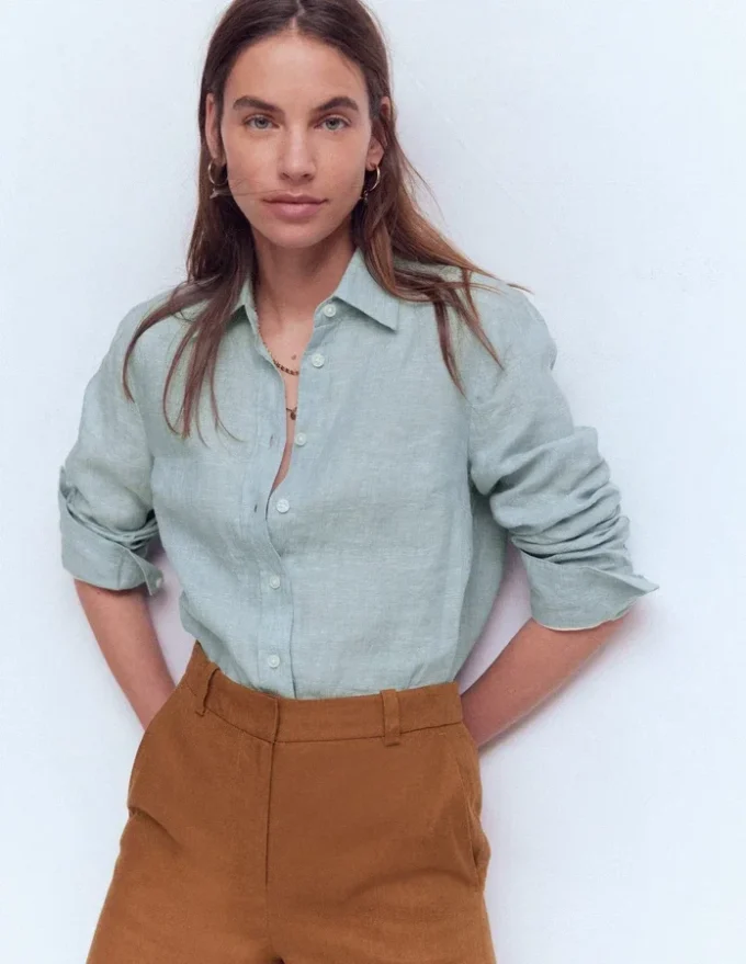 Sienna Linen Shirt Chambray Sienna Linen Shirt Chambray