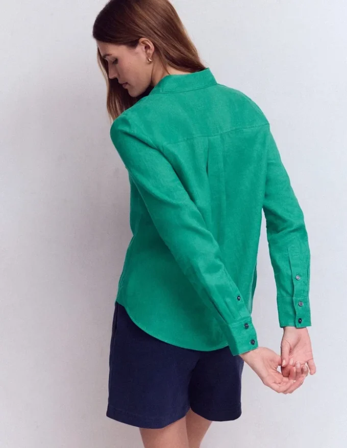 Sienna Linen Shirt Deep Teal Sienna Linen Shirt Deep Teal