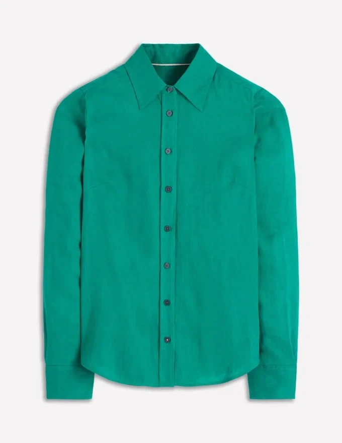 Sienna Linen Shirt Deep Teal Sienna Linen Shirt Deep Teal