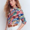 Sienna Linen Shirt Multi, Enchanted Paisley Sienna Linen Shirt Multi, Enchanted Paisley