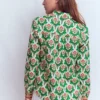 Sienna Linen Shirt Multi, Ornamental Stamp Sienna Linen Shirt Multi, Ornamental Stamp