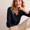 Sienna Linen Shirt Navy Sienna Linen Shirt Navy