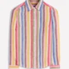 Sienna Linen Shirt Pink, Green, Purple Multi Sienna Linen Shirt Pink, Green, Purple Multi