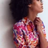 Sienna Linen Shirt Pink Punch, Flourishing Meadow Sienna Linen Shirt Pink Punch, Flourishing Meadow