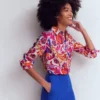 Sienna Linen Shirt Pink Punch, Flourishing Meadow Sienna Linen Shirt Pink Punch, Flourishing Meadow