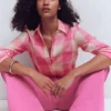 Sienna Linen Shirt Pink Punch Gingham Sienna Linen Shirt Pink Punch Gingham