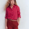 Sienna Linen Shirt Pomegranate Sienna Linen Shirt Pomegranate