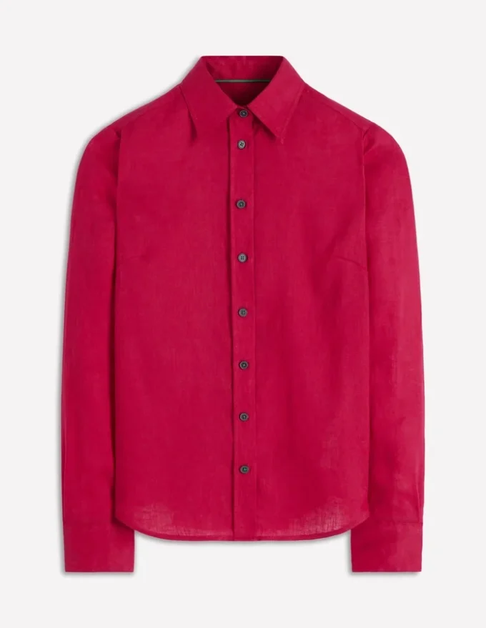 Sienna Linen Shirt Pomegranate Sienna Linen Shirt Pomegranate