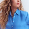 Sienna Linen Shirt Regatta Blue Sienna Linen Shirt Regatta Blue