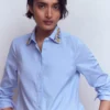 Sienna Trim Detail Shirt blue Oxford, Jewel Collar Sienna Trim Detail Shirt blue Oxford, Jewel Collar