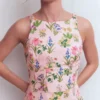 Silvia Boned Bodice Maxi Dress French Pink, Delicate Blossom Silvia Boned Bodice Maxi Dress French Pink, Delicate Blossom