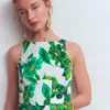 Silvia Boned Bodice Maxi Dress Green Opulent Blossom Silvia Boned Bodice Maxi Dress Green Opulent Blossom
