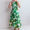 Silvia Boned Bodice Maxi Dress Green Opulent Blossom Silvia Boned Bodice Maxi Dress Green Opulent Blossom