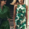 Silvia Boned Bodice Maxi Dress Green Opulent Blossom Silvia Boned Bodice Maxi Dress Green Opulent Blossom