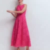 Silvia Boned Bodice Maxi Dress Pink Punch Lace Silvia Boned Bodice Maxi Dress Pink Punch Lace