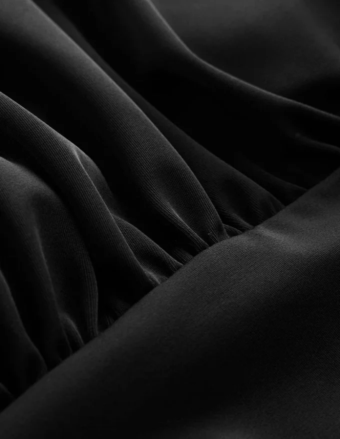 Skiathos Ruched Panel Swimsuit Black Skiathos Ruched Panel Swimsuit Black