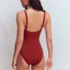 Skiathos Ruched Panel Swimsuit Paprika Skiathos Ruched Panel Swimsuit Paprika