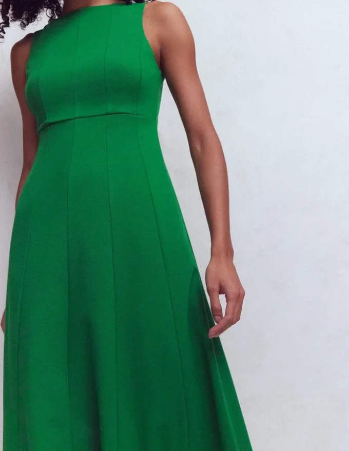 Sleeveless Ponte Midi Dress Fresh Green Sleeveless Ponte Midi Dress Fresh Green