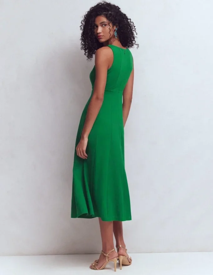 Sleeveless Ponte Midi Dress Fresh Green Sleeveless Ponte Midi Dress Fresh Green