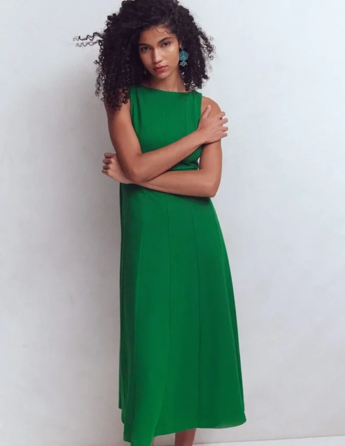 Sleeveless Ponte Midi Dress Fresh Green Sleeveless Ponte Midi Dress Fresh Green