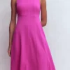 Sleeveless Ponte Midi Dress Passion Flower