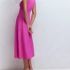 Sleeveless Ponte Midi Dress Passion Flower