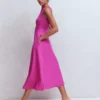 Sleeveless Ponte Midi Dress Passion Flower