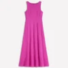 Sleeveless Ponte Midi Dress Passion Flower