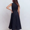 Sleeveless Zip Denim Dress Indigo Wash Sleeveless Zip Denim Dress Indigo Wash