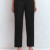 Slim Leg Cotton Pants Black Slim Leg Cotton Pants Black