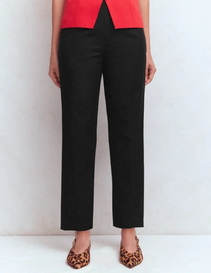 Slim Leg Cotton Pants Black Slim Leg Cotton Pants Black