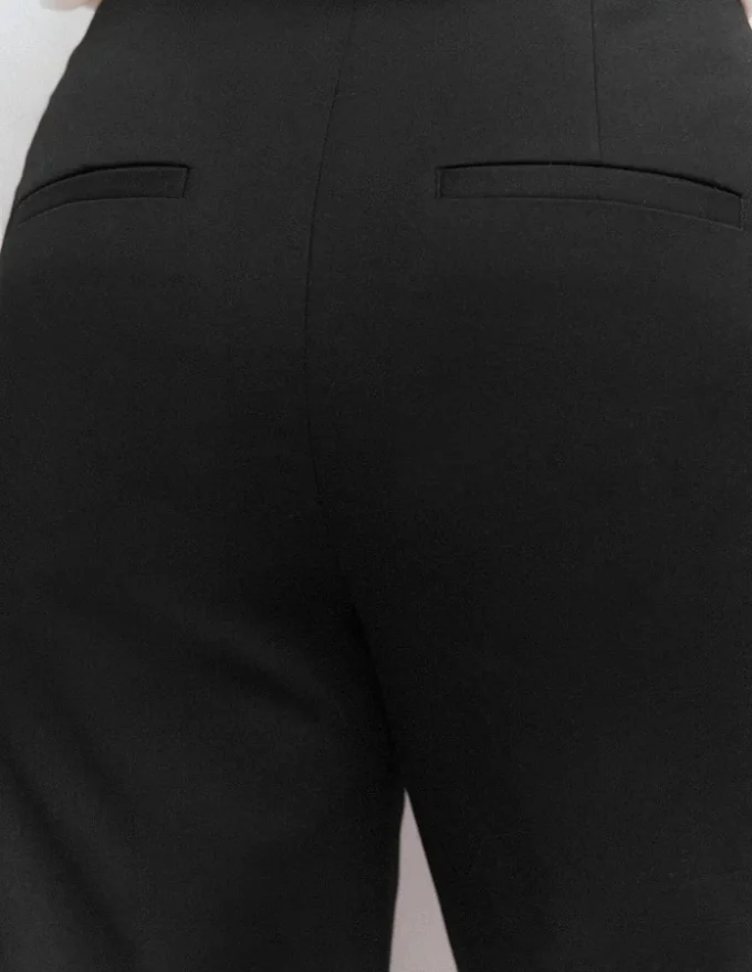 Slim Leg Cotton Pants Black Slim Leg Cotton Pants Black