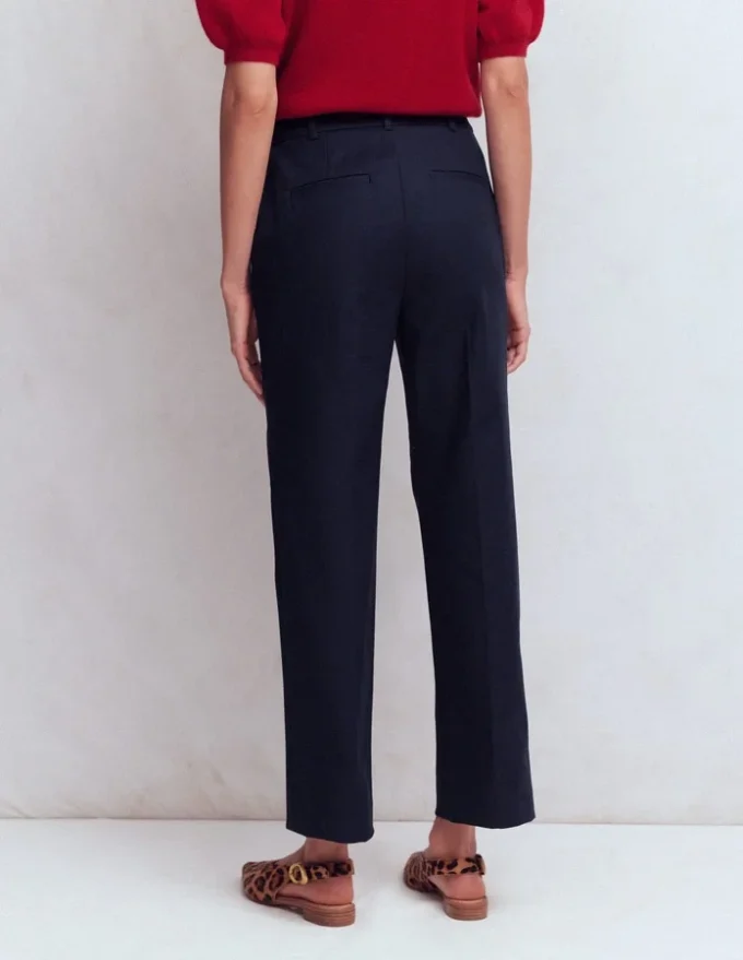 Slim Leg Cotton Pants Navy Slim Leg Cotton Pants Navy