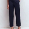 Slim Leg Cotton Pants Navy Slim Leg Cotton Pants Navy