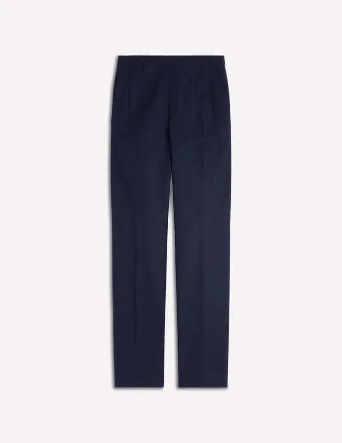 Slim Leg Cotton Pants Navy Slim Leg Cotton Pants Navy