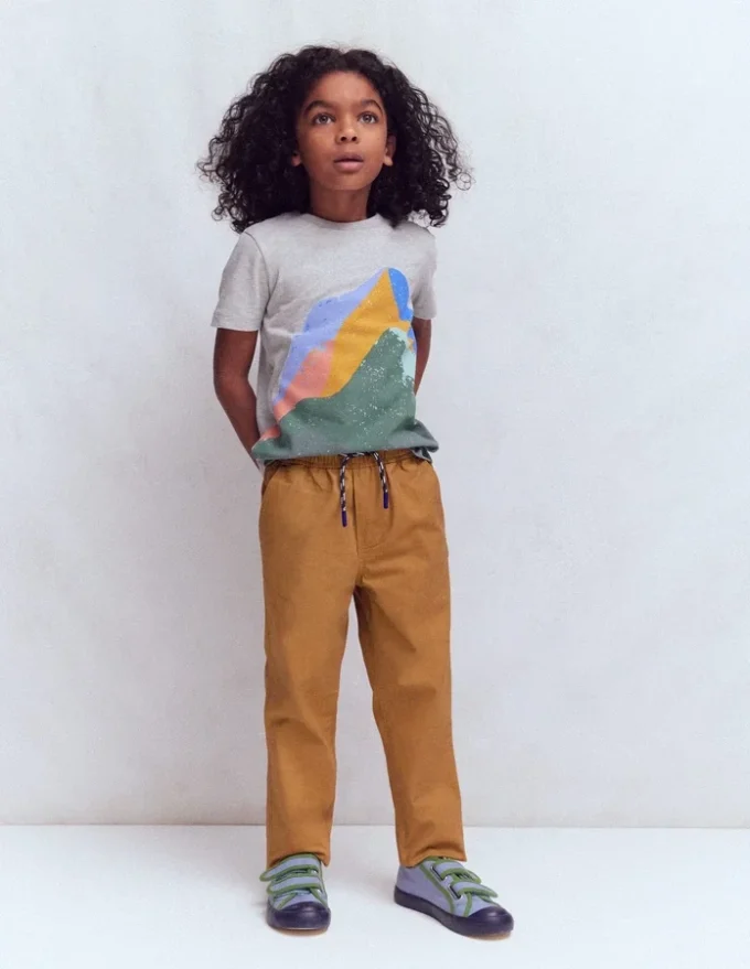 Slim Pull-on Pants Butterscotch Brown