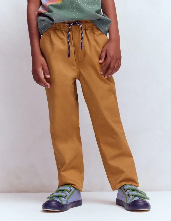 Slim Pull-on Pants Butterscotch Brown