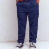Slim Pull-on Pants College Navy