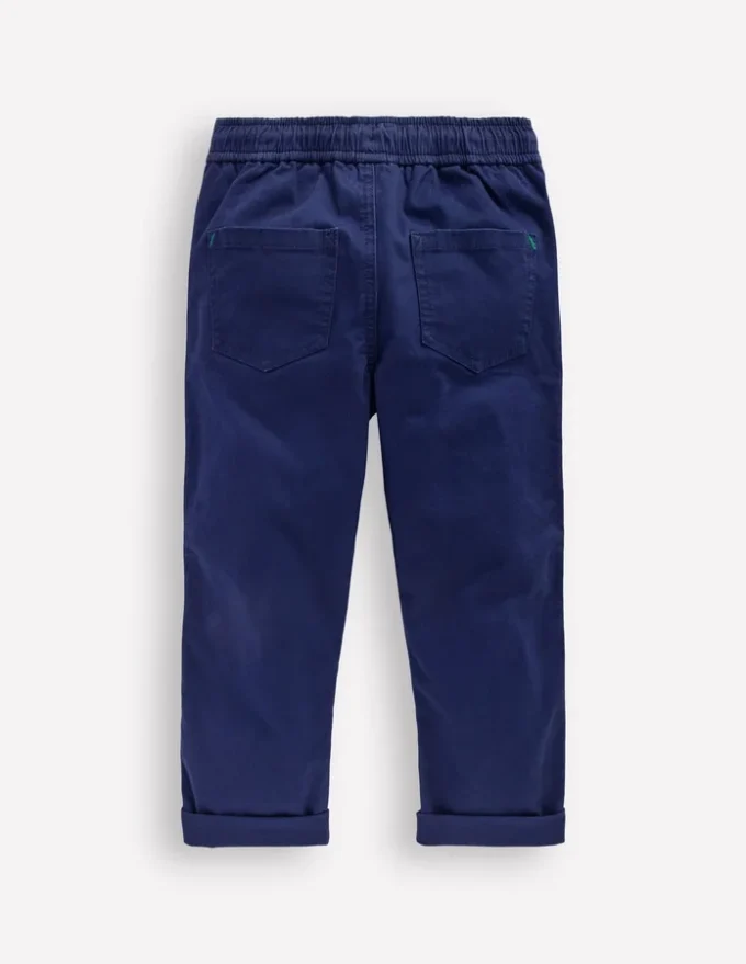 Slim Pull-on Pants College Navy
