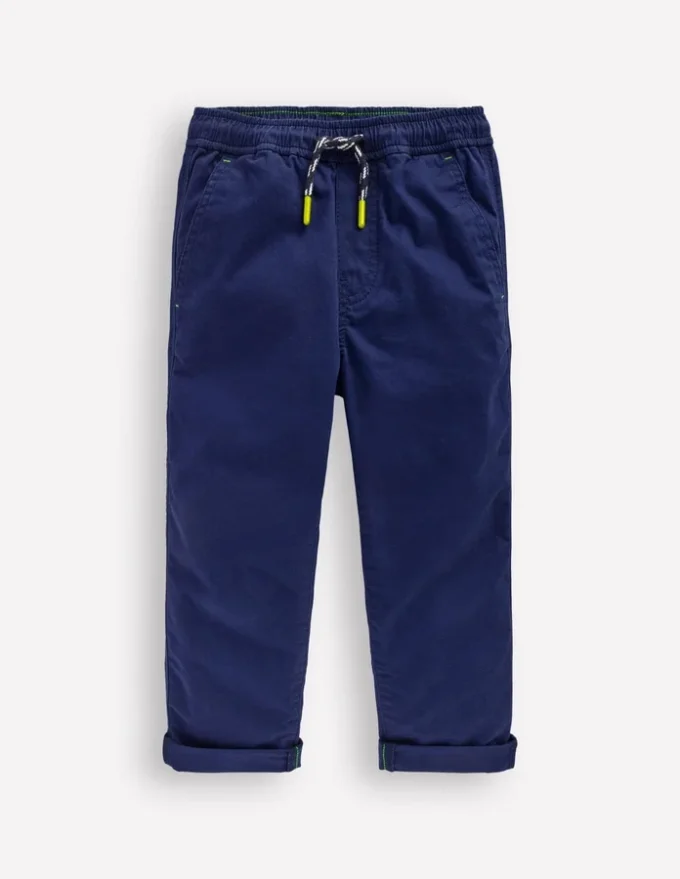 Slim Pull-on Pants College Navy