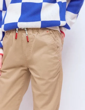 Slim Pull-on Pants Greige