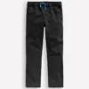 Slim Pull On Trousers Black