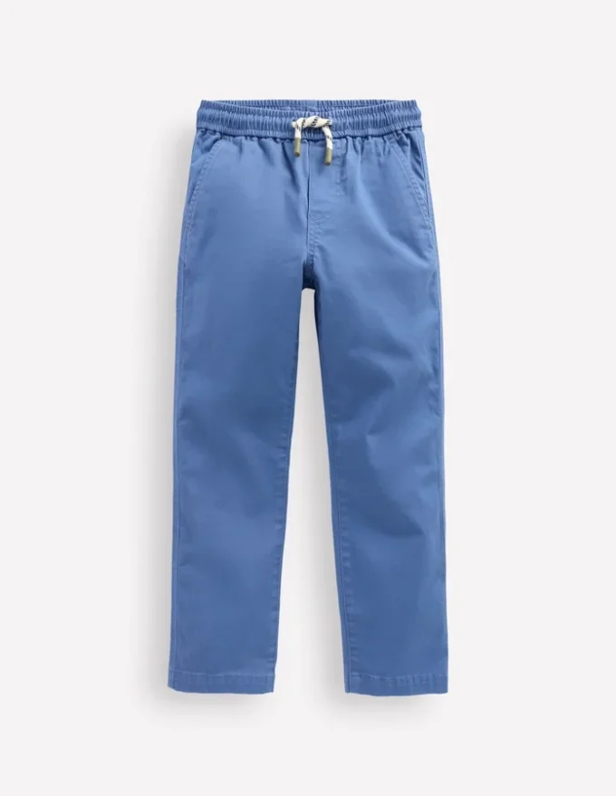 Slim Pull On Trousers Blue River