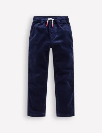 Slim Pull On Trousers College Navy Cord