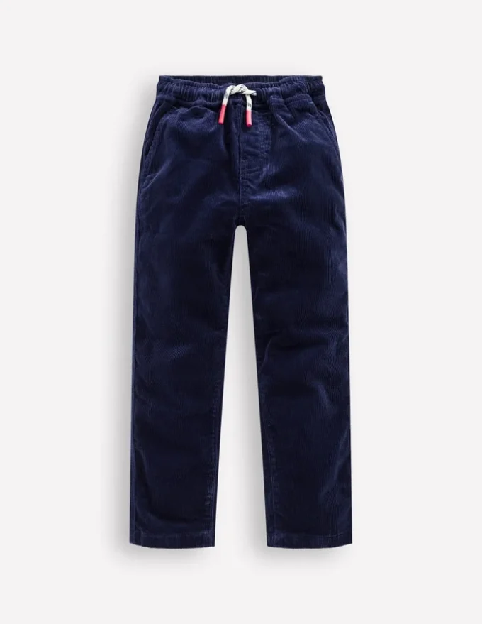 Slim Pull On Trousers College Navy Cord Slim Pull On Trousers College Navy Cord