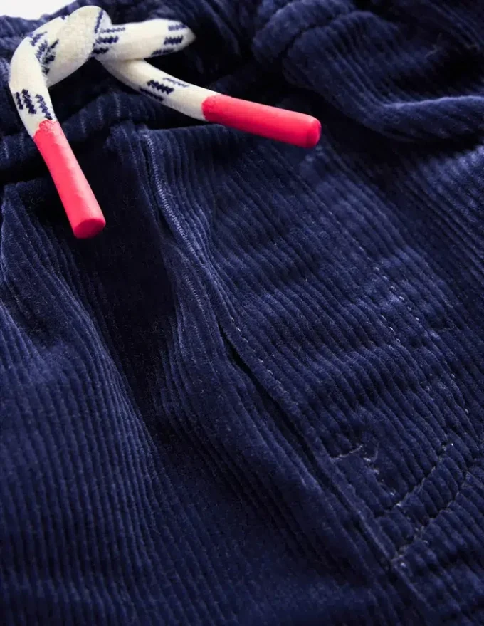 Slim Pull On Trousers College Navy Cord Slim Pull On Trousers College Navy Cord
