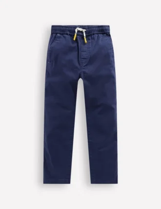 Slim Pull On Trousers College Navy Twill