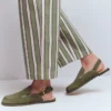 Slingback Clog Deep Olive
