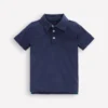 Slub Polo Shirt Blue Marl