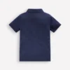 Slub Polo Shirt Blue Marl